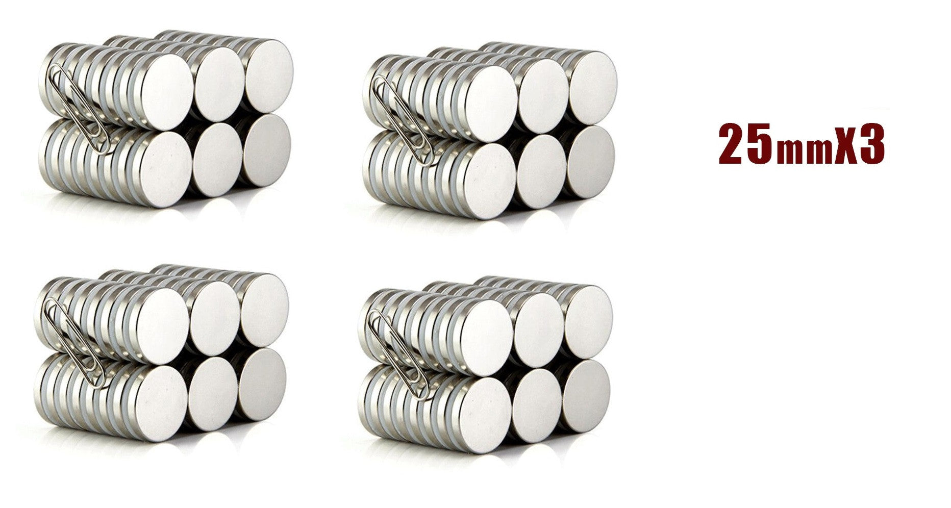 200 aimants 25x3mm N35 porte lumiere shabbat pour couper eclairage led frigo refrigerateur congelateur ECLATS DESTOCKAGE