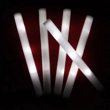 1 Baton Lumineux LED Blanc Tube Lumière 40cm clignotant Anniversaire fete mariage noel ECLATS DESTOCKAGE