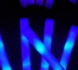 1 Baton Lumineux LED Bleu Tube Lumière 40cm clignotant Anniversaire fete mariage noel ECLATS DESTOCKAGE