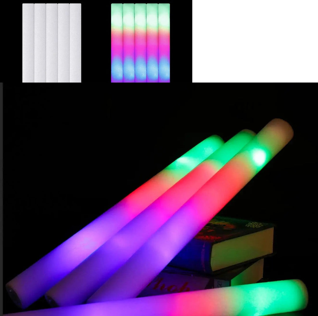 1 Baton Lumineux LED Colorés RVB Tube Lumière 40cm clignotant Anniversaire fete mariage noel ECLATS DESTOCKAGE