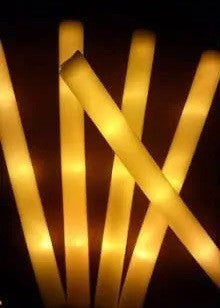 1 Baton Lumineux LED jaune Tube Lumière 40cm clignotant Anniversaire fete mariage noel ECLATS DESTOCKAGE