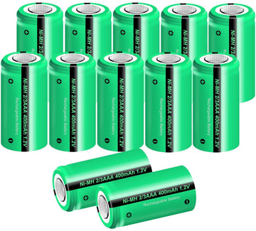 12 Batterie rechargeable 2/3AAA ni-mh 400mAh 1.2v Classe énergétique A++ nimh ECLATS DESTOCKAGE