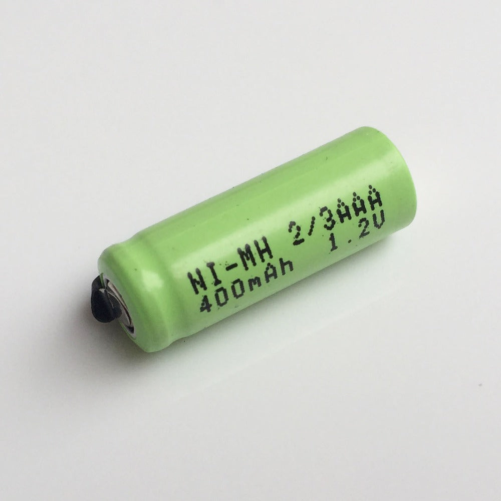 1 Batterie rechargeable 2/3AAA ni-mh 400mAh 1.2v Classe énergétique A++ nimh avec cosse a souder ECLATS DESTOCKAGE