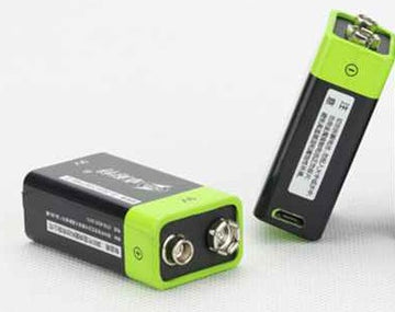 1 Batterie rechargeable au lithium usb znter S19 9v 6f22 400mAh - ECLATS DESTOCKAGE