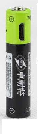 1 batterie rechargeable lithium polymere 400mAh pile 1.5v aaa lr03 Znter micro usb li-polymer - ECLATS DESTOCKAGE