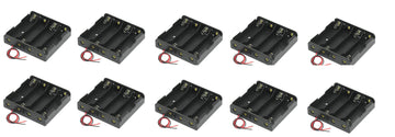 10 Boitier Bloc Coupleur Support de 4 Batterie Pile rechargeable 18650 3.7v ECLATS DESTOCKAGE