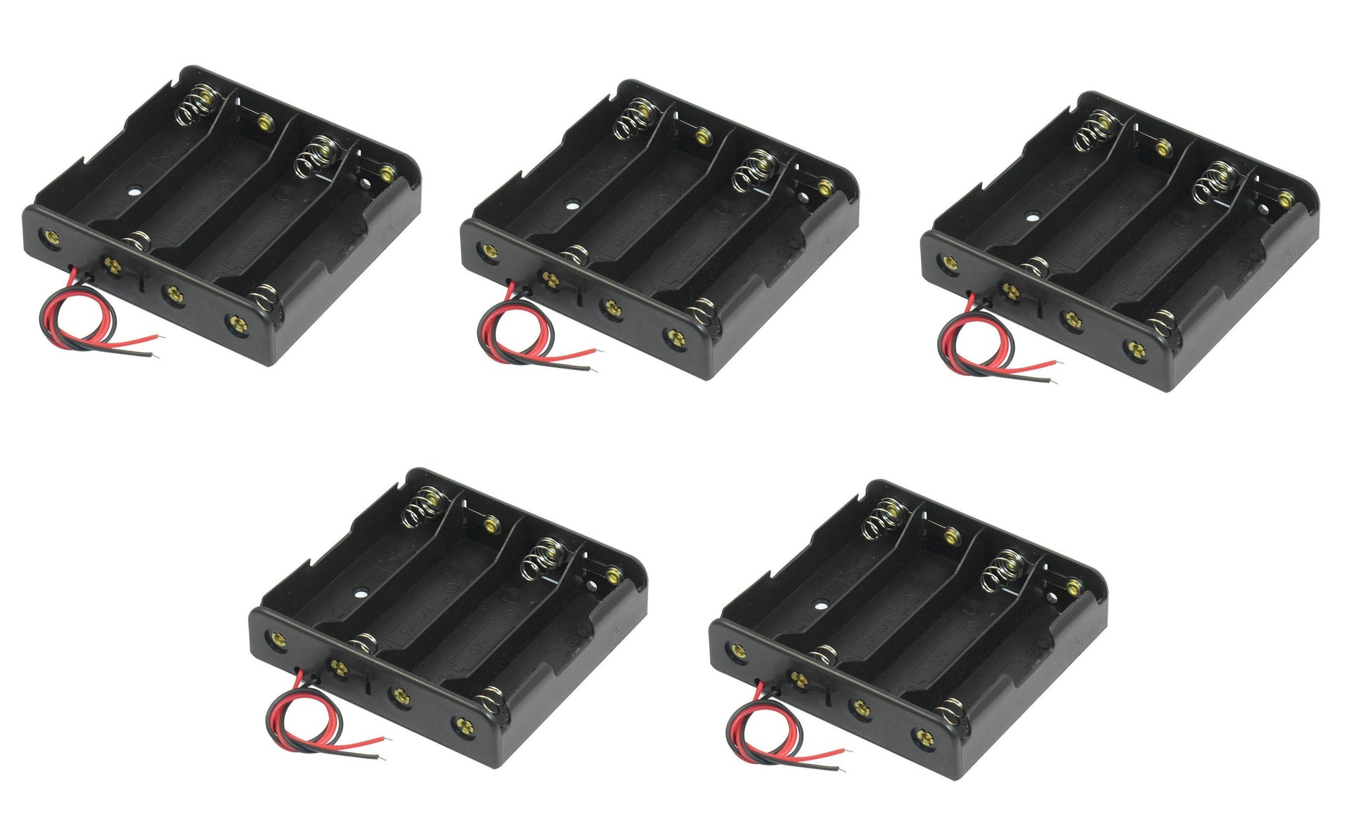 5 Boitier Bloc Coupleur Support de 4 Batterie Pile rechargeable 18650 3.7v ECLATS DESTOCKAGE