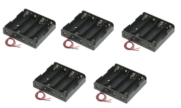 5 Boitier Bloc Coupleur Support de 4 Batterie Pile rechargeable 18650 3.7v ECLATS DESTOCKAGE