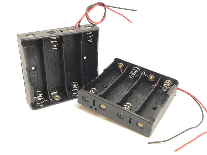 2 Boitier Bloc Coupleur Support de 4 Batterie Pile rechargeable 18650 3.7v ECLATS DESTOCKAGE