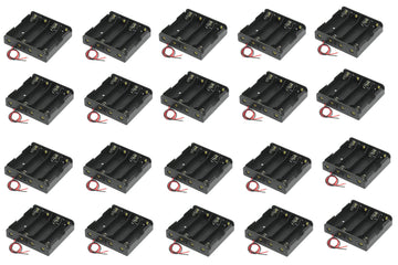 20 Boitier Bloc Coupleur Support de 4 Batterie Pile rechargeable 18650 3.7v ECLATS DESTOCKAGE