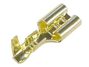 1 cosse femelle faston 6.3 x 0.8mm cosse faston 6.35mm non isolee en bronze ffg/100 /100 ECLATS DESTOCKAGE