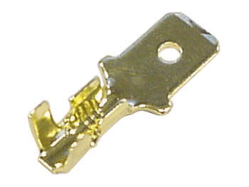 1 cosse male faston 6.3 x 8mm non isolee en bronze fmg/100  faston 6.35mm ECLATS DESTOCKAGE
