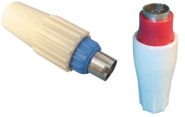 1 fiche coaxiale mâle 9,5mm + 1 raccord femelle 9.5mm pour television tv ECLATS DESTOCKAGE