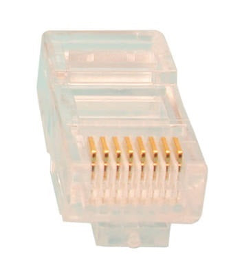 1 fiche rj45 modulaire plug cristal 8p/8c reseau prise telephonique telephonie 8p8c cat5 cat5e ECLATS DESTOCKAGE