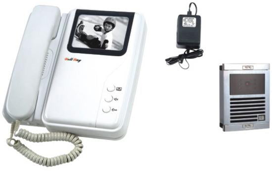 1 interphone electronique villa portier video n/b saillie (caméra moniteur) noir et blanc ECLATS DESTOCKAGE