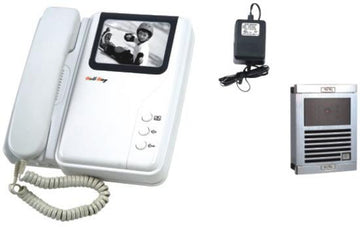 1 interphone electronique villa portier video n/b saillie (caméra moniteur) noir et blanc ECLATS DESTOCKAGE