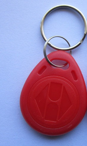 1 pcs tag cle badge clef em4305 em4100 em4102 RFID 125KHz enregistrable rouge ECLATS DESTOCKAGE