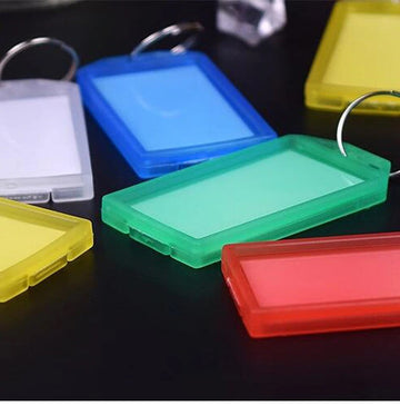 1 Porte-clé plastique solide grand affichage avec etiquette ECLATS DESTOCKAGE