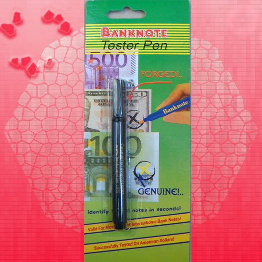 1 stylo feutre detecteur testeur faux billet euro detector detection usd 14 devises ECLATS DESTOCKAGE