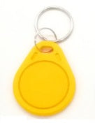 1 Tag jaune 13.56mhz rfid ic iso14443A s50 clef porte cle etanche Anti-corrosion mifare nfc 1K - ECLATS DESTOCKAGE