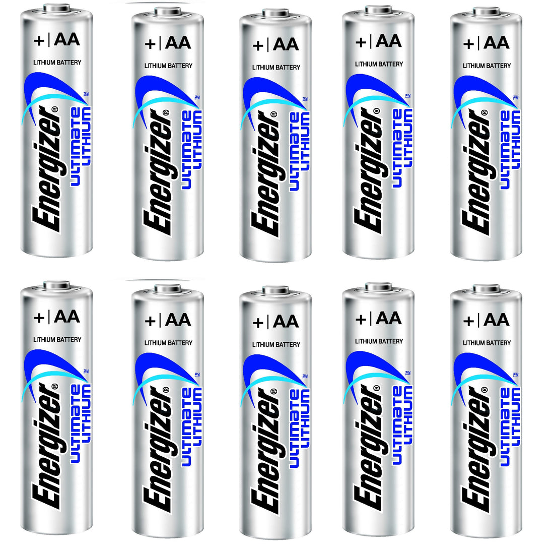 10 AA Energizer pile Lithium L91 3000 mAh 1.5v LR6 Ultimate mignon ECLATS DESTOCKAGE