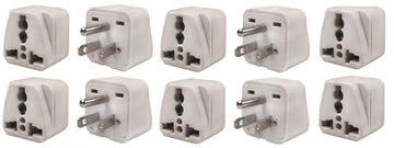 10 Adaptateur de voyage Thaïlande Mexico Caraïbes USA prise électrique monde vers usa etats-unis - ECLATS DESTOCKAGE