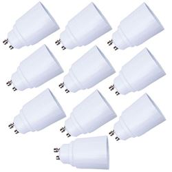 10 adaptateurs convertisseur gu10 a e27 douille lampe ampoule led culot 12v 24v 48v 220v ECLATS DESTOCKAGE