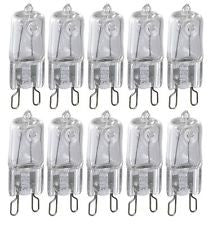 10 ampoule halogene claire g9 25w 220v 230v 240v 2000h lumiere eclairage lampe ECLATS DESTOCKAGE