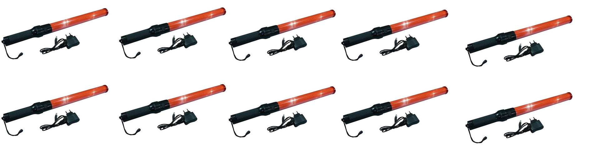 10 Baton lumineux GM torche rechargeable rouge signalisation police route circulation voiture avion ECLATS DESTOCKAGE