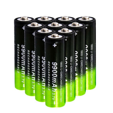 10 batteries rechargeable 18650 3.7v 9a 9000mah li-ion haute capacité pour lampe torche q5 - ECLATS DESTOCKAGE