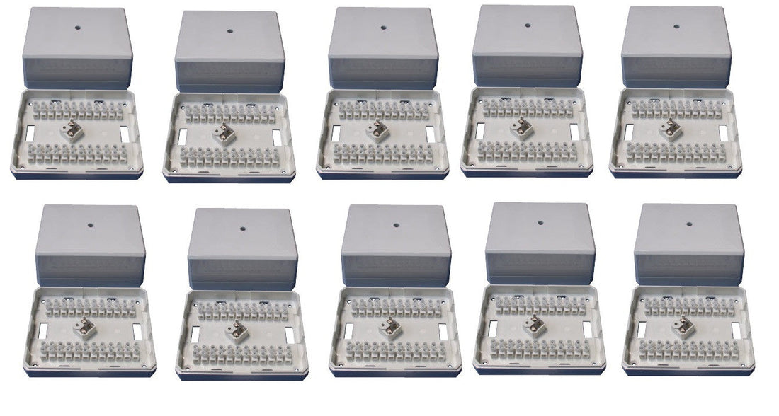 10 Boite jonction autoprotegee bj26 derivation pvc 24 plots jb30 boitier raccordement alarme telephonie ECLATS DESTOCKAGE