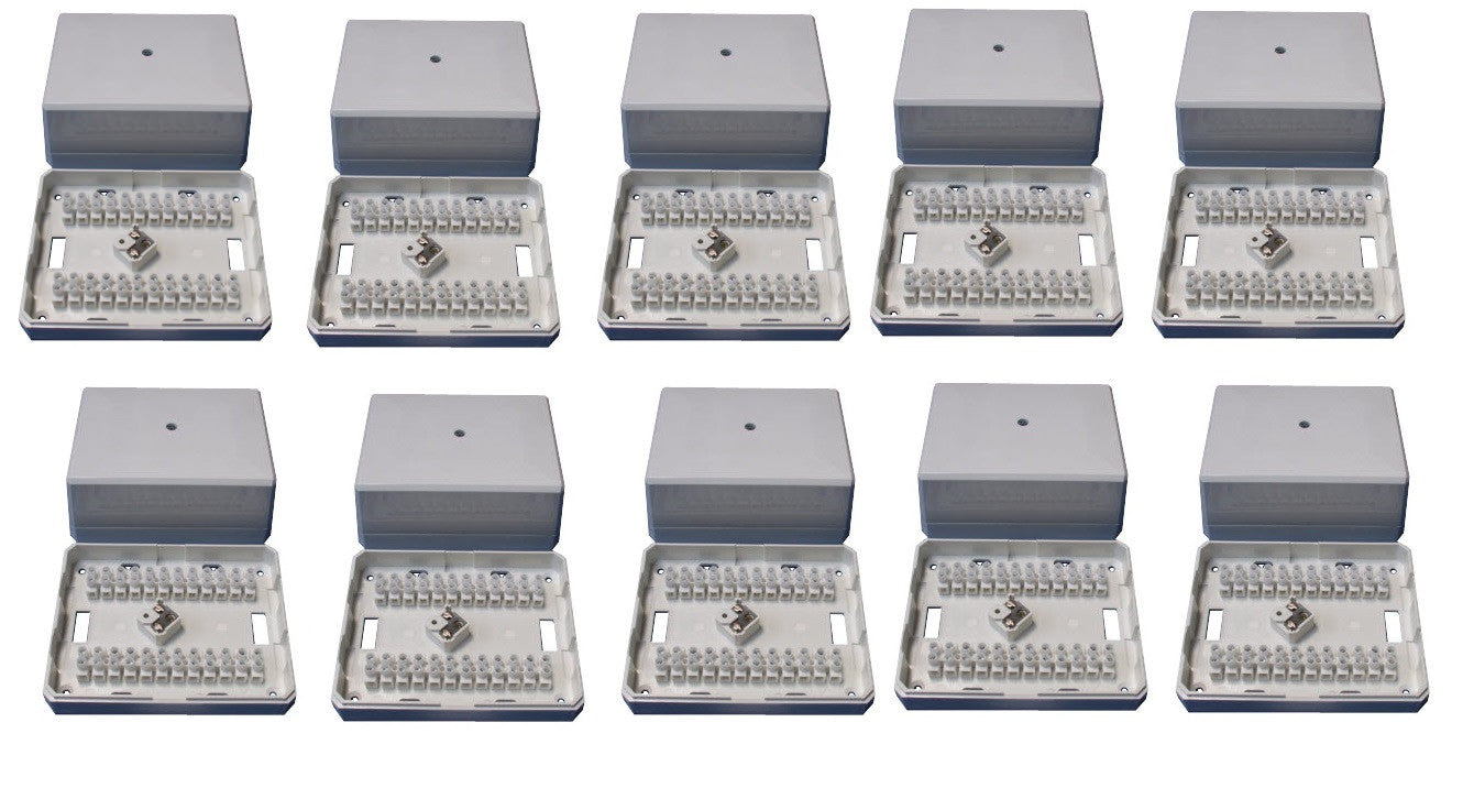 10 Boite jonction autoprotegee bj26 derivation pvc 24 plots jb30 boitier raccordement alarme telephonie ECLATS DESTOCKAGE