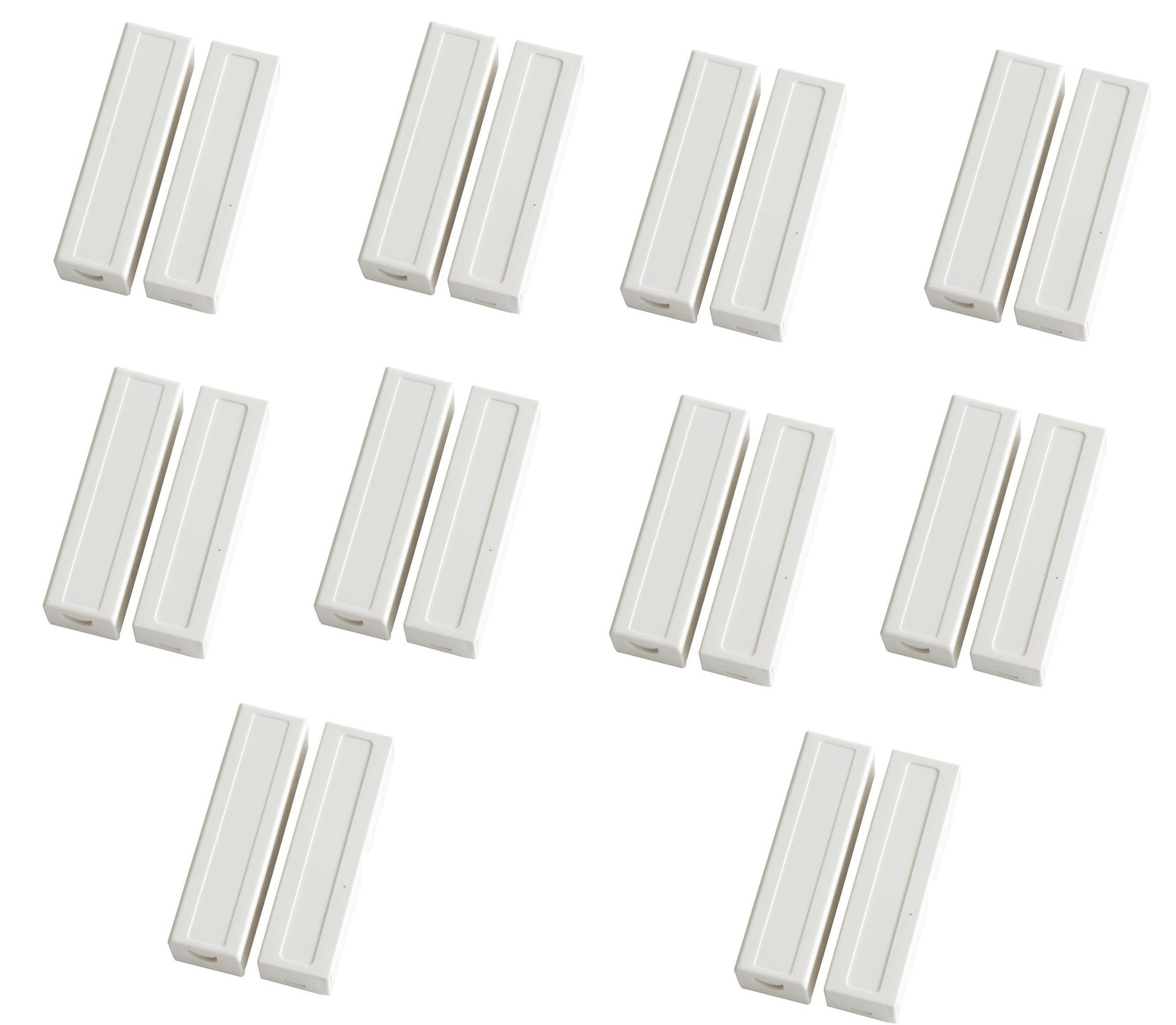 10 capteurs detecteur ouverture magnetique contacteur alarme contact no saillie creme bs-2033a blanc ECLATS DESTOCKAGE