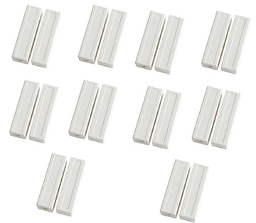 10 capteurs detecteur ouverture magnetique contacteur alarme contact no saillie creme bs-2033a blanc ECLATS DESTOCKAGE