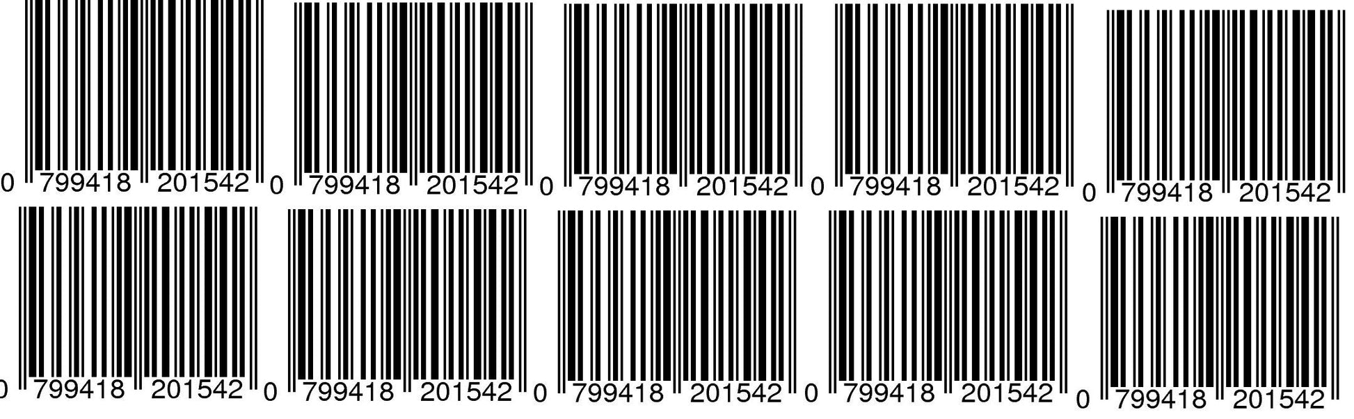 10 codes barres upc ean valide gs1 ean13 ou ean12 ideal pour vendre sur priceminister amazon ebay ECLATS DESTOCKAGE