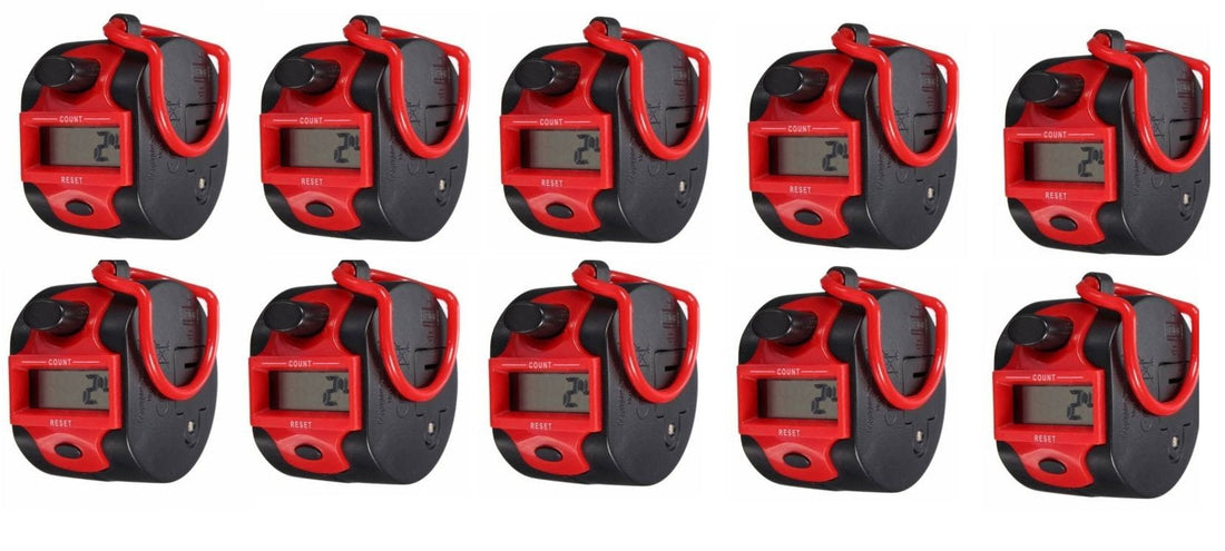 10 Compteur manuel numérique rouge 5 chiffres afficheur lcd 5 digit comptage personne tour score ECLATS DESTOCKAGE