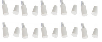 10 contacts nf encastre 10mm blanc ouverture detecteur capteur magnetique pour alarme ECLATS DESTOCKAGE