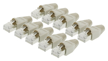 10 fiches rj45 8p/8c + manchon cristal reseau télephonique internet plug lan connecteur ethernet ECLATS DESTOCKAGE