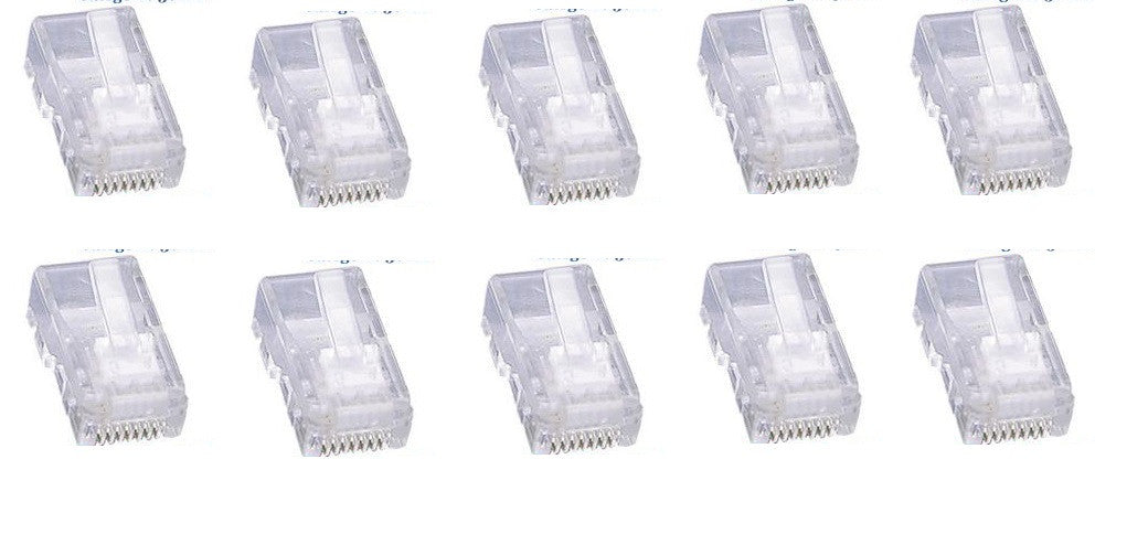 10 fiches rj45 8p/8c plug cristal reseau télephonique internet plug lan connecteur ethernet cat6e ECLATS DESTOCKAGE