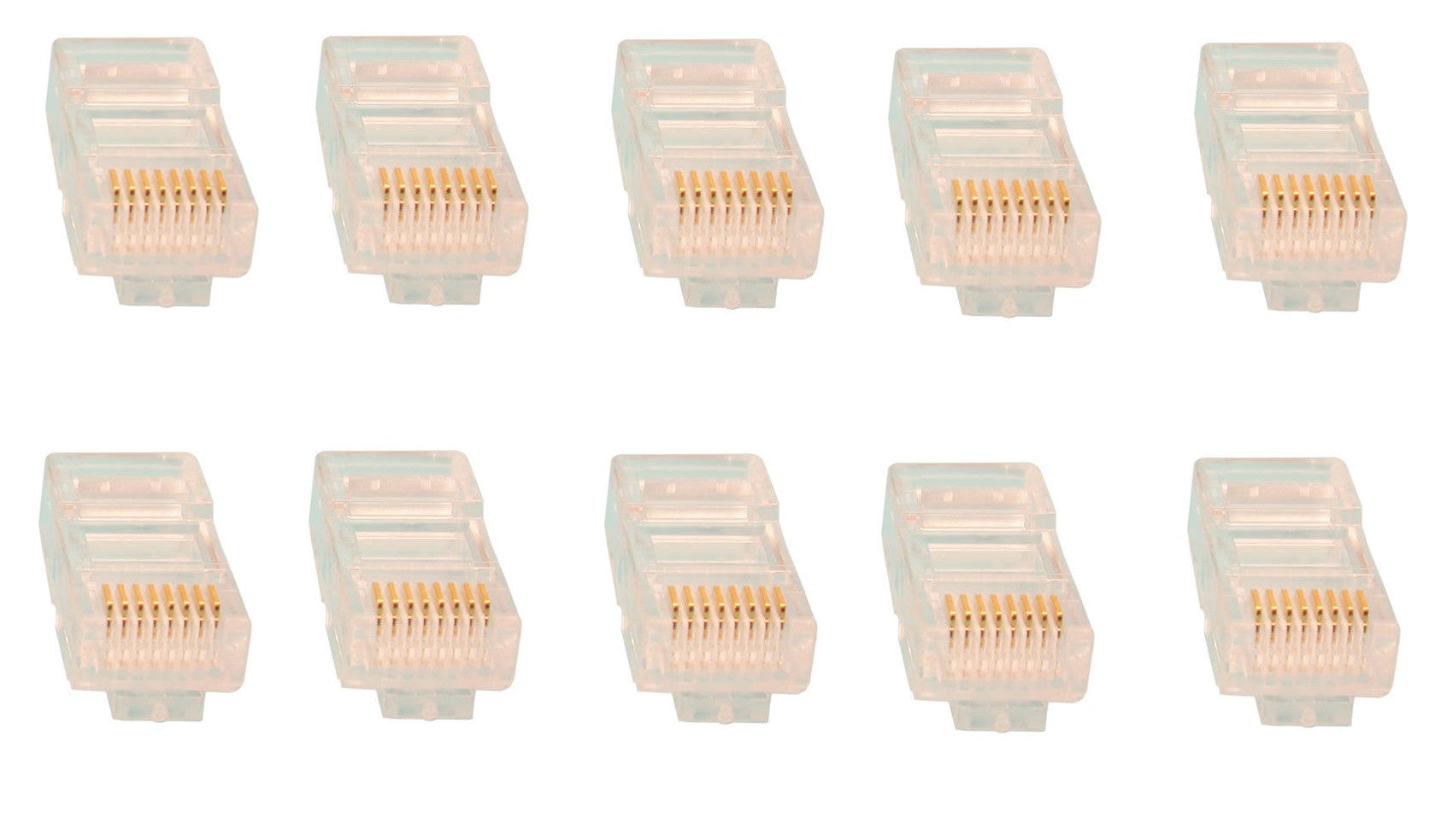 10 fiches rj45 plug cristal 8p/8c reseau télephonique internet plug lan connecteur ethernet cat6e ECLATS DESTOCKAGE