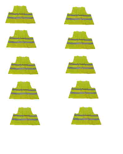 10 gilet securite signalisation routiere jaune reflechissant auto taille xl en 471 class 2 ECLATS DESTOCKAGE