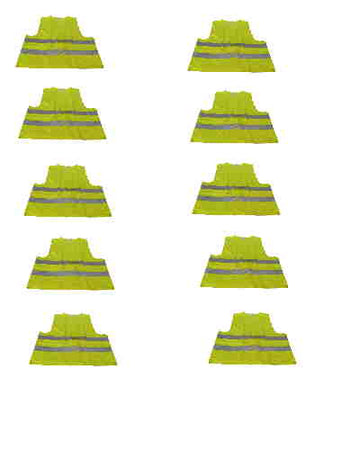 10 gilet securite signalisation routiere jaune reflechissant auto taille xl en 471 class 2 ECLATS DESTOCKAGE