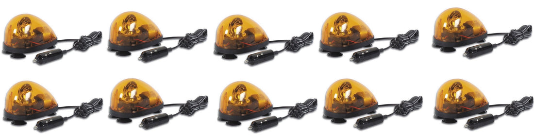 10 Gyrophares ventouse 12v v16 dgt girophare rotatif eclairage lumiere orange feu tournant haa65a ECLATS DESTOCKAGE
