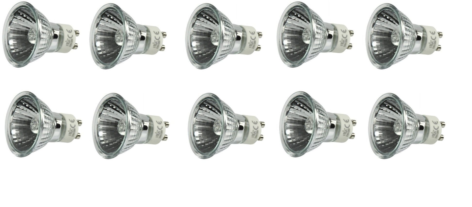 10 lampes 230v 50w gu10 40° ampoule twistline alu 2000 heures eclairage lumiere ECLATS DESTOCKAGE