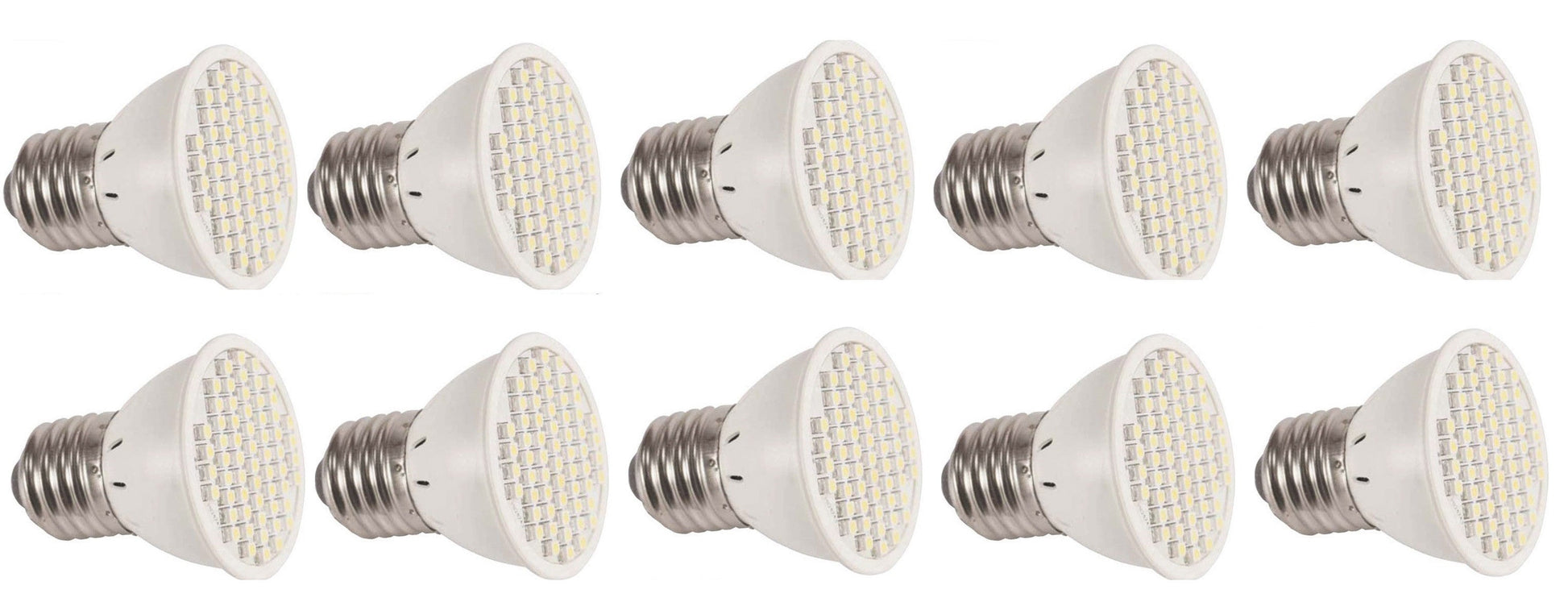 10 lampes led smd 60led e27 220v 2.5w 3w équivalente à 40w 45w ampoule blanc chaud eclairage ECLATS DESTOCKAGE
