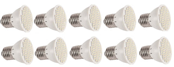 10 lampes led smd 60led e27 220v 2.5w 3w équivalente à 40w 45w ampoule blanc chaud eclairage ECLATS DESTOCKAGE