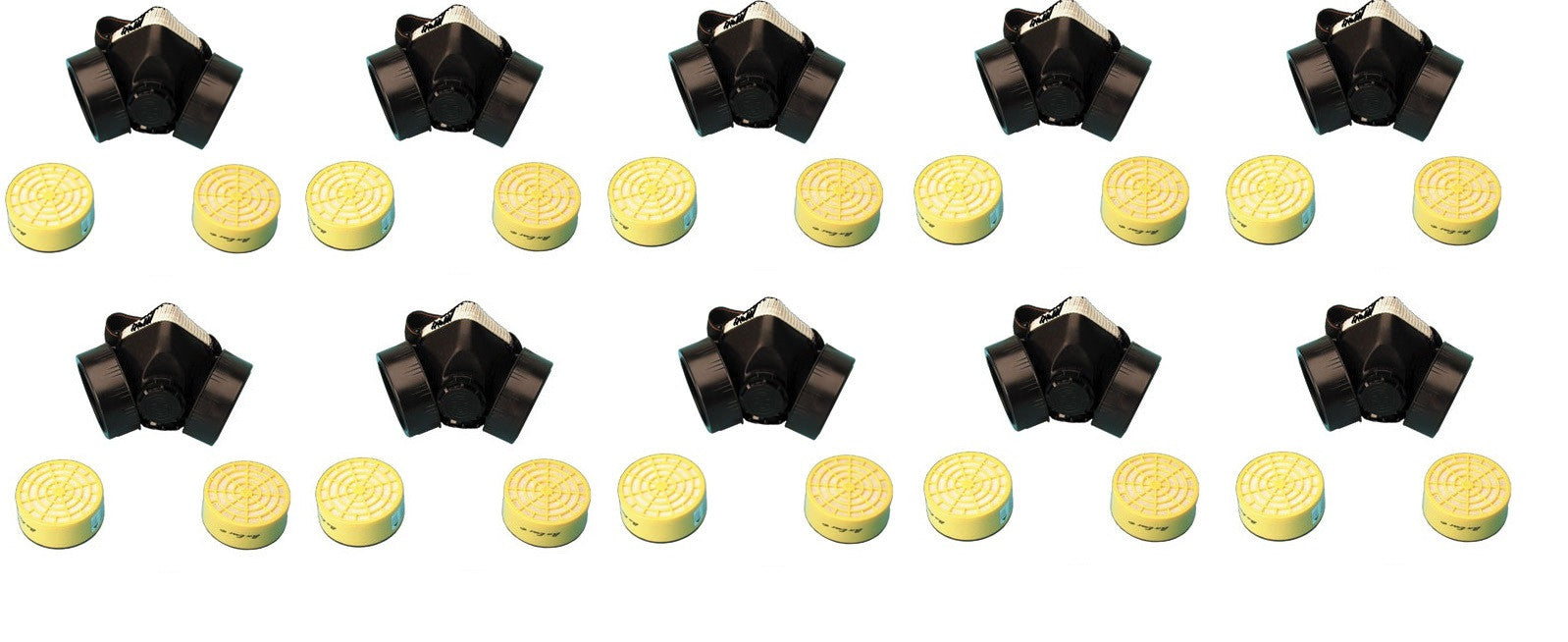10 masques anti pollution 8 cartouches filtre carbone protection nez bouche filtre risque chimique ECLATS DESTOCKAGE