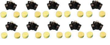 10 masques anti pollution 8 cartouches filtre carbone protection nez bouche filtre risque chimique ECLATS DESTOCKAGE
