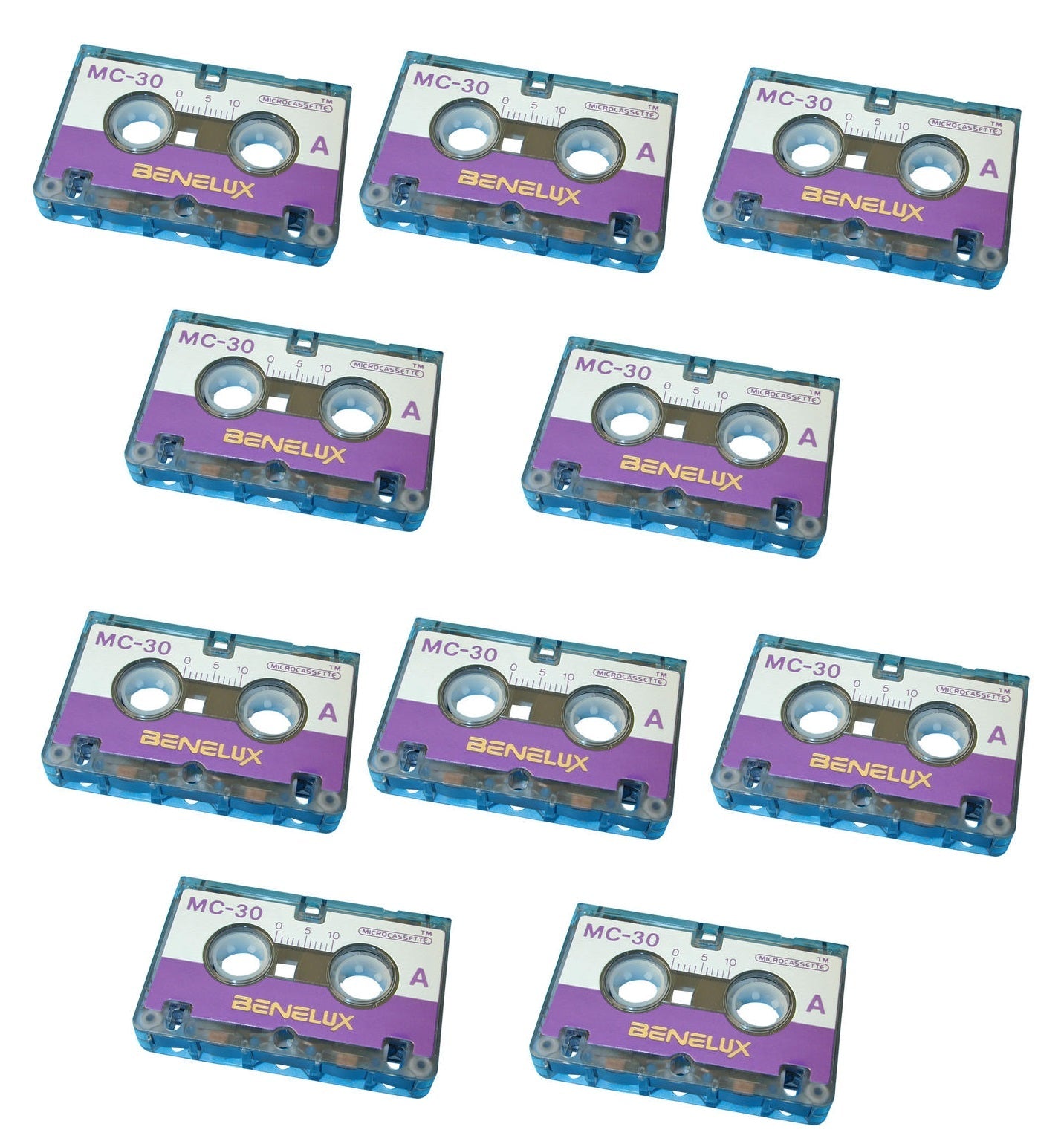 10 mini cassette microcassette k7 audio miniature 30 minutes mc-30 enregistreur telephone repondeur ECLATS DESTOCKAGE