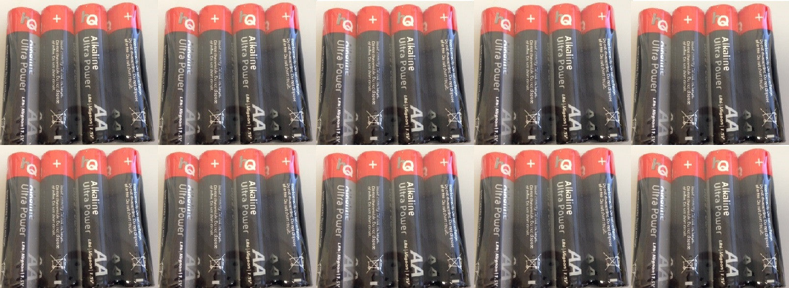10 pack 4 piles alcaline r6p 1.5v (40 piles) packs piles aa am3 lr6 15a e91mn1500 815 4006 alcalines - ECLATS DESTOCKAGE